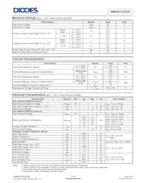 DMN2013UFDE-7 Datasheet Page 2