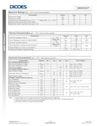DMN2028UVT-13 Datasheet Pagina 2