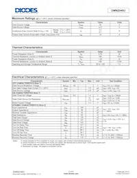 DMN2046U-13 Datasheet Page 2