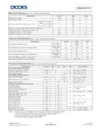 DMN3025LFDF-7數據表 頁面 2