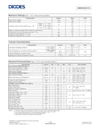 DMN3025LFG-13數據表 頁面 2