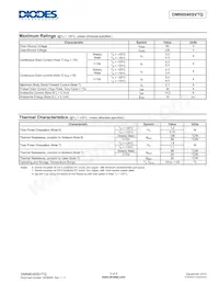 DMN6040SVTQ-13 Datenblatt Seite 2