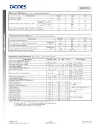 DMN61D9U-13 Datasheet Pagina 2