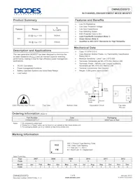 DMN62D0SFD-7 Datasheet Copertura