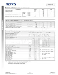 DMN63D8L-13 Datenblatt Seite 2