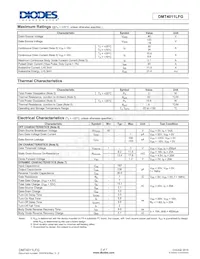 DMT4011LFG-7數據表 頁面 2