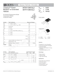 IXTT110N10L2 Datenblatt Cover