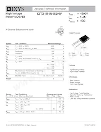 IXTX1R4N450HV數據表 封面