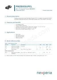 PMZB950UPELYL Datasheet Copertura