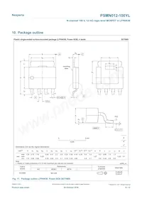 PSMN012-100YLX數據表 頁面 9