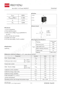 R6011ENJTL Datasheet Copertura