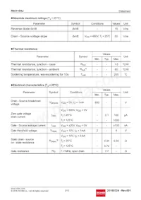 R6011ENJTL Datasheet Pagina 2