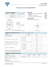 SI1471DH-T1-GE3數據表 封面