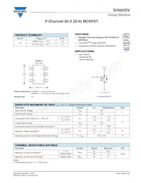 SI3465DV-T1-GE3 Datasheet Copertura