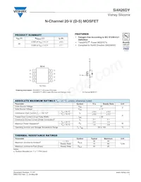 SI4426DY-T1-GE3數據表 封面