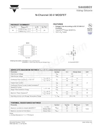 SI4430BDY-T1-E3數據表 封面