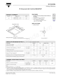 SI7423DN-T1-GE3 Datenblatt Cover