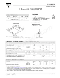 SI7892BDP-T1-E3 Datenblatt Cover