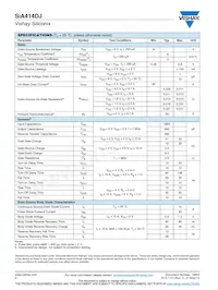 SIA414DJ-T1-GE3 Datasheet Page 2