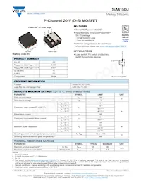 SIA415DJ-T1-GE3數據表 封面