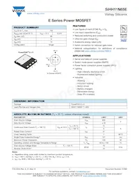 SIHH11N65E-T1-GE3 Datenblatt Cover