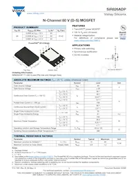 SIR826ADP-T1-GE3 Datasheet Cover