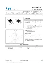 STB13N60M2 Datasheet Copertura