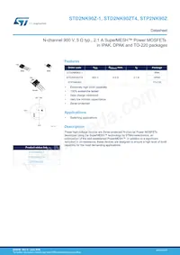 STD2NK90ZT4 Datasheet Copertura