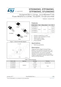 STP5N95K5 Datasheet Copertura