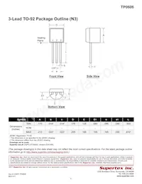 TP0606N3-G-P003 Datasheet Pagina 5