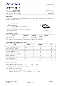 UPA2815T1S-E2-AT數據表 封面