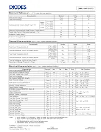 DMN10H170SFG-7數據表 頁面 2