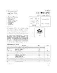 IRF7416GTRPBF Datenblatt Cover