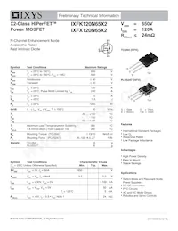 IXFK120N65X2 Datenblatt Cover