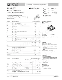 IXFN55N50F Datenblatt Cover