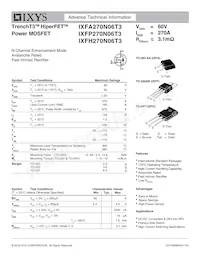 IXFP270N06T3數據表 封面