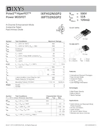 IXFT52N50P2數據表 封面