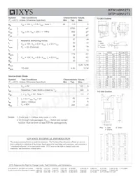 IXTA140N12T2數據表 頁面 2