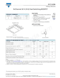 SI7112DN-T1-E3 Datasheet Cover