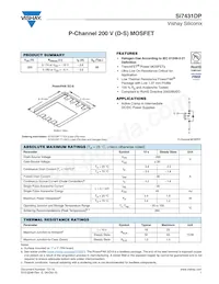 SI7431DP-T1-GE3數據表 封面