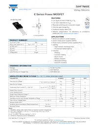 SIHF7N60E-E3 Datenblatt Cover