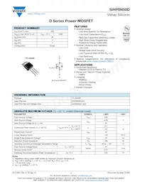 SIHP8N50D-E3 Datenblatt Cover