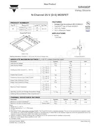 SIR438DP-T1-GE3 Datasheet Copertura