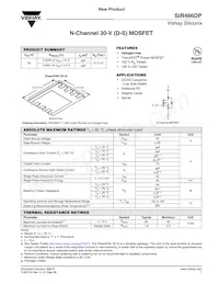 SIR466DP-T1-GE3數據表 封面