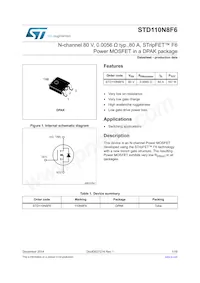 STD110N8F6 Datasheet Copertura