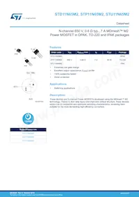 STP11N65M2 Datenblatt Cover