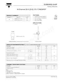 SUM60N02-3M9P-E3數據表 封面