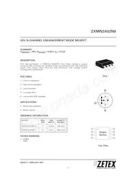 ZXMN2A02N8TA Datenblatt Cover