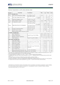 AO6415 Datasheet Page 2