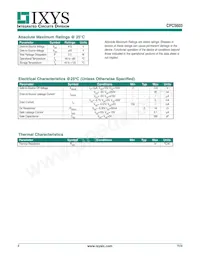 CPC5603CTR Datenblatt Seite 2